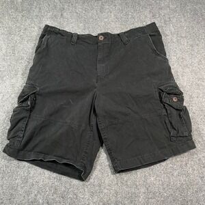 Society of One Cargo Shorts Mens 44 Cotton Utility Multi Pocket Black Skater